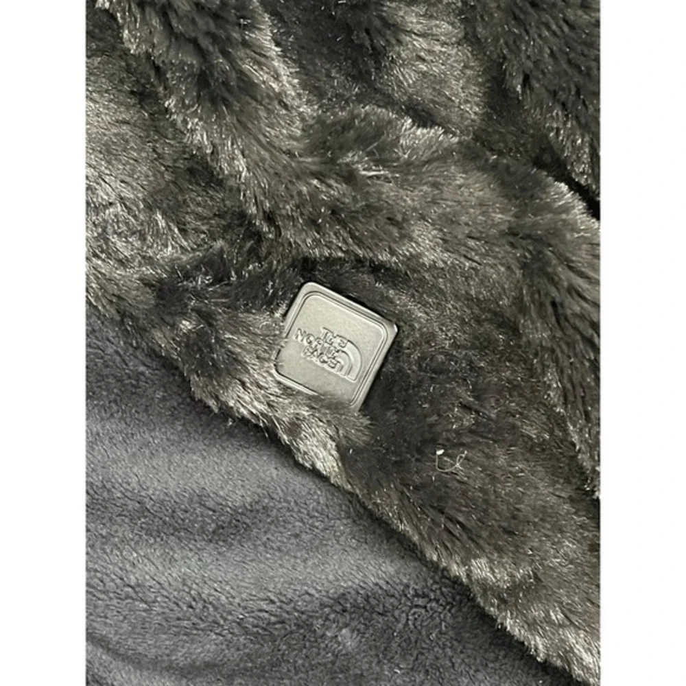 The North Face Fleece Scarf One Size Black Thermal Comfort Embroidered Logo‎